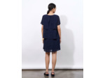 Robe courte unie MARINE