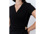Robe courte unie NOIR