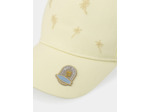 Casquette jaune brodée palmiers