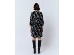 Robe courte imprimé à fleurs NOIR