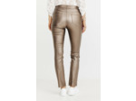 Pantalon enduit coupe slim détails lurex