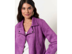 Veste mi-longue unie VIOLET Femme