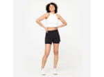 Short et sous short de Fitness Femme - 500 Noir 2 en 1