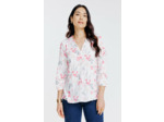 Blouse boutonnée imprimé fleuri