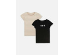 1,5–8 ans | Lot de 2 t-shirts à finitions ondulées