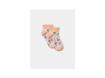 chaussettes à fleurs jacquard