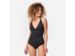 MAILLOT DE BAIN DE SURF 1 PIÈCE FEMME AVEC DOUBLE RÉGLAGE DOS BEA NOIR