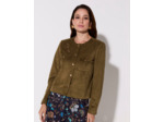 Veste courte unie KAKI Femme