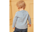 T-shirt marinière bleu pastel et écru