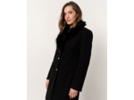 Manteau longueur genoux uni NOIR Femme