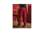 Pantalon rouge à fermeture éclair