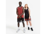 Short de Basketball réversible Adulte - SHORT 500 noir rouge