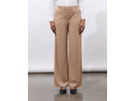 Pantalon long large uni BEIGE Femme