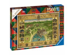 PUZZLE 1500 PIÈCES - LA CARTE DE POUDLARD / HARRY POTTER