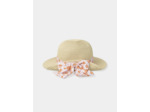 Chapeau de paille avec noeud