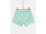 Short vert d'eau style décontracté pour fille