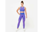 Débardeur crop top sans couture Femme - Bleu et Rose
