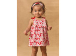Robe body imprimée cerises coeurs