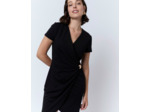 Robe courte unie NOIR