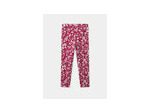 Leggings à imprimé floral fuchsia pour filles