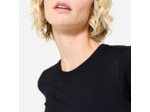 T-Shirt à Manches Courtes et Respirant pour Femme - Noir