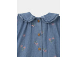 Robe en jean fleuri