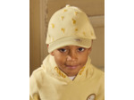 Casquette jaune brodée palmiers