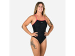 Maillot de bain de natation une pièce femme kamyli geol noir