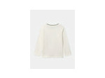 T-shirt à manches longues écru pour garçon