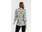 Tunique Col Chemise Imprimée Feuillage