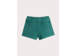 Short bleu vert en velours cotelé pour fille