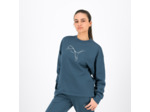 Sweat imprimé logo Puma femme - vert
