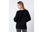 Pull fin uni NOIR Femme