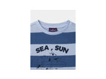 T-shirt rayé bleu pour garçons