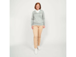 Pull de golf coton col V femme, MW100 Gris