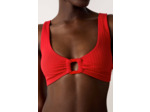 Brassière haut de maillot détail anneau