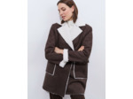 Caban uni MARRON Femme