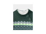 Pull jacquard blanc et vert pour garçon