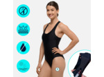 Maillot de Bain Menstruel 1 Pièce | Femme & Ado | Flux Moyen | Lola