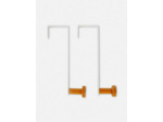 Lot de 2 patères de porte