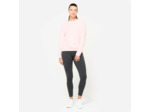 Sweat de training col rond femme, rose clair