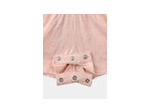 Combinaison courte rose clair pour bébé fille