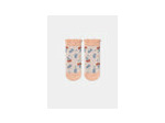 chaussettes à fleurs jacquard