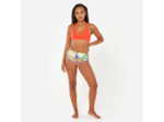 Bas de maillot culotte taille haute fleuri surf Femme - Romi multicolore