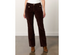 Pantalon long droit uni MARRON Femme