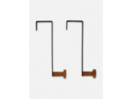 Lot de 2 patères de porte