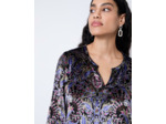 Blouse manches 3/4 imprimée NOIR Femme