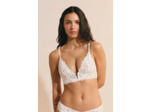 Soutien-gorge triangle avec dentelle,Soutien-gorge triangle avec dentelle;${refinementColor}