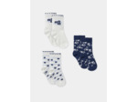 Lot de 3 chaussettes jacquard fleur