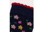 Chaussettes marine fleuries pour bébé fille